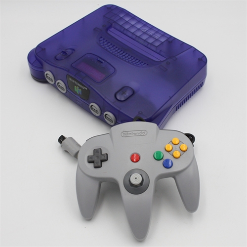 Nintendo 64 - Funtastic Grape Purple - Konsol - SNR NUP16321534 (B Grade) (Genbrug)